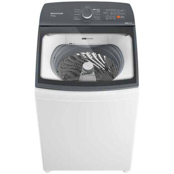 Máquina de Lavar Brastemp 15kg Automática Cesto Inox Multi Dispenser BWF15AB — foto do produto em fundo branco