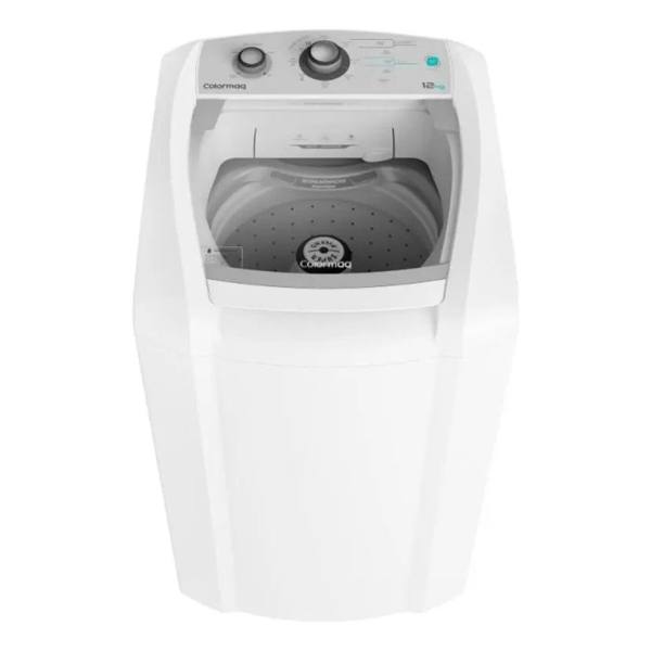 Máquina De Lavar Roupa Automática Colormaq 12kg Cor Branco — foto do produto em fundo branco
