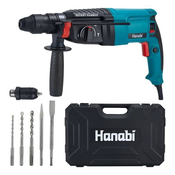 Martelete Perfurador Rompedor Professional 26mm 1300w Sds Cor Azul-petróleo Frequência 60 — foto do produto em fundo branco
