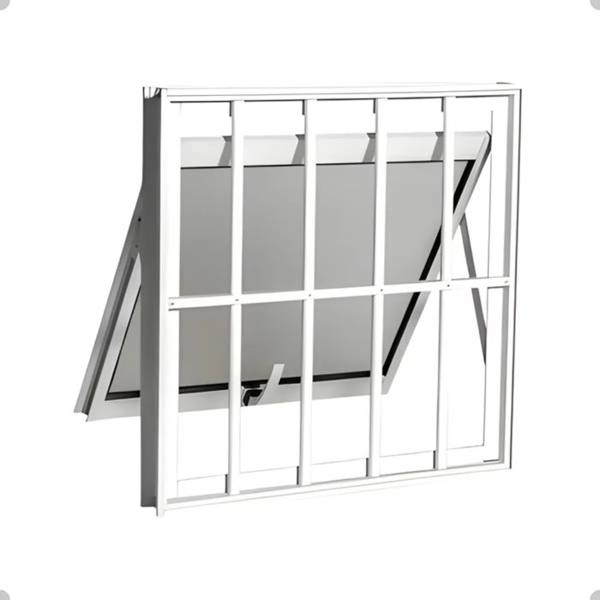 Max Ar 60x60 De Banheiro Alumínio Com Grade Perfil Linha 25 — foto do produto em fundo branco