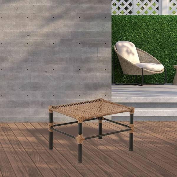 Mesa de Centro Retangular de Fibra Bela Fama — foto do produto em fundo branco