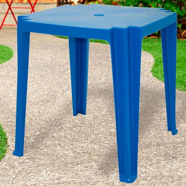 Mesa de Polipropileno Quadrada de 4 Lugares Tambaú Tramontina — foto do produto em fundo branco