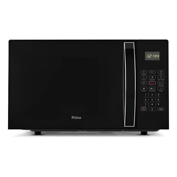 Micro-ondas Philco 28l Limpa Fácil 1100w Preto Pmo30p — foto do produto em fundo branco