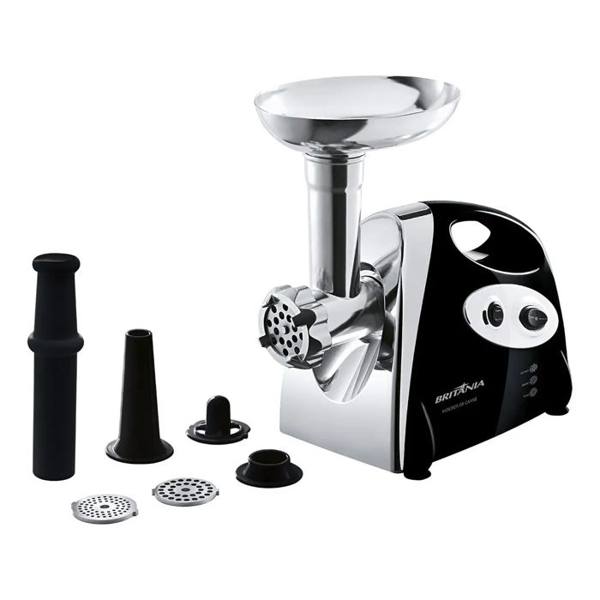 Moedor De Carne Elétrico Britânia Preto 350w — foto do produto em fundo branco