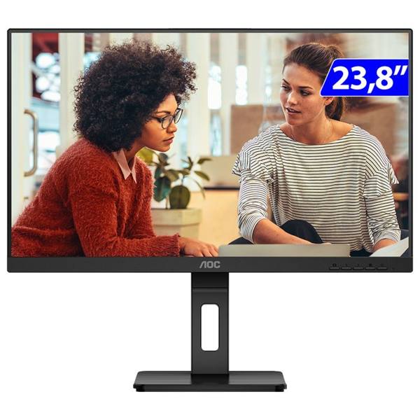 Monitor AOC 23,8" 24E3QF/57 IPS Full HD HDMI VGA — foto do produto em fundo branco