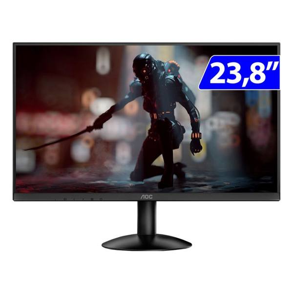 Monitor AOC W-LED 23,8" Gaming Full HD HDMI VGA 24B30HM2 — foto do produto em fundo branco