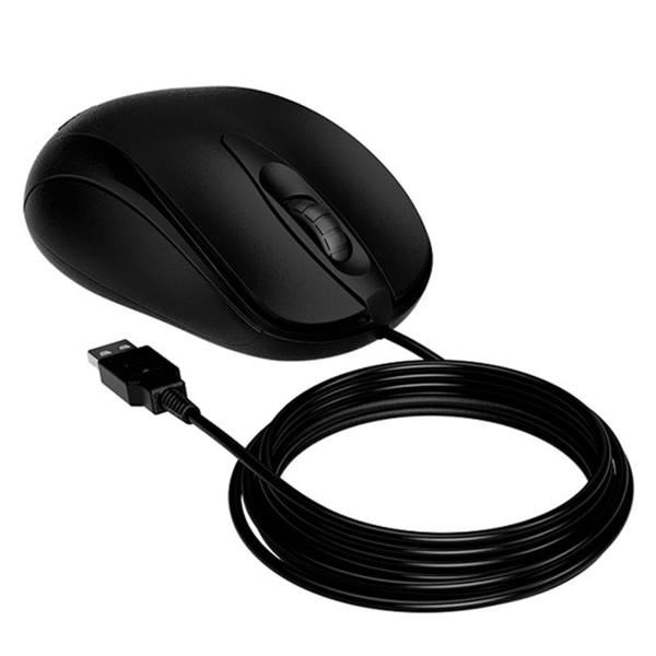 Mouse Intelbras MC120 com Fio USB 1000dpi — foto do produto em fundo branco