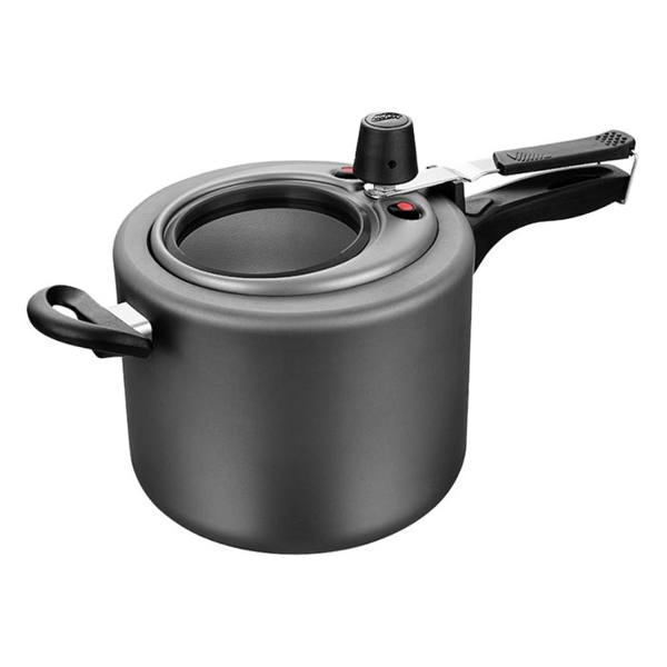 Panela de Pressão com Visor MTA Alumínio Antiaderente 4,5L 6002 — foto do produto em fundo branco