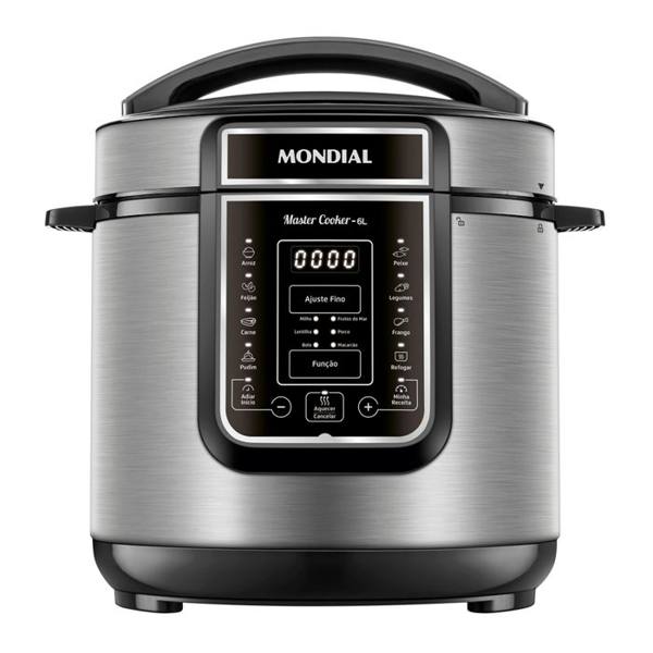 Panela Elétrica de Pressão Digital Mondial MasterCook 6L PE60 — foto do produto em fundo branco
