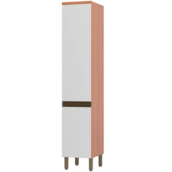 Paneleiro Simples 2 Portas em MDP Macadâmia Telasul — foto do produto em fundo branco