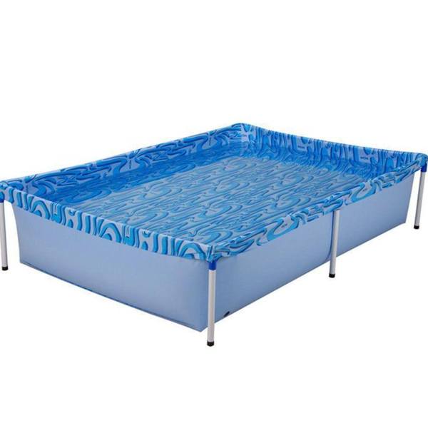 Piscina com Armação de Ferro Lona em PVC Mor Retangular 1000L — foto do produto em fundo branco