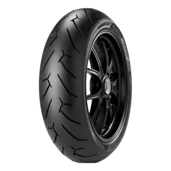 Pneu Moto Pirelli Aro 17 Diablo Rosso II 140/70R17 66 H Traseira — foto do produto em fundo branco