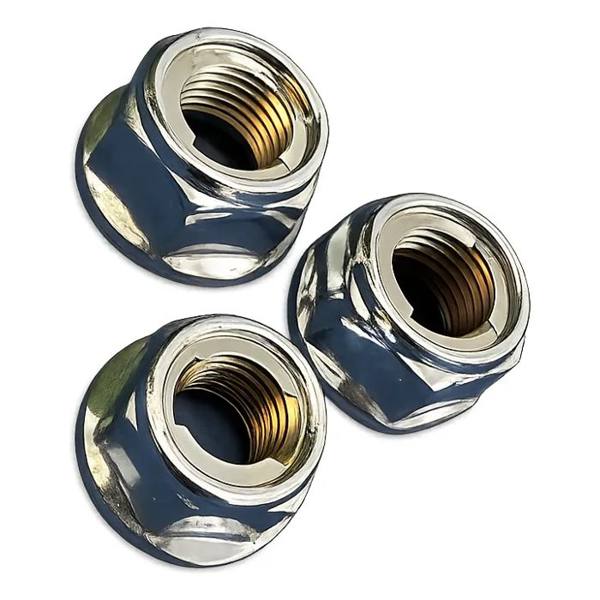 Porcas De Eixos E Balança Cromado Cg 125/150/160 — foto do produto em fundo branco
