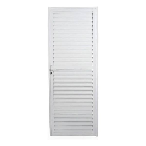 Porta De Alumínio Laminada 210x70cm — foto do produto em fundo branco