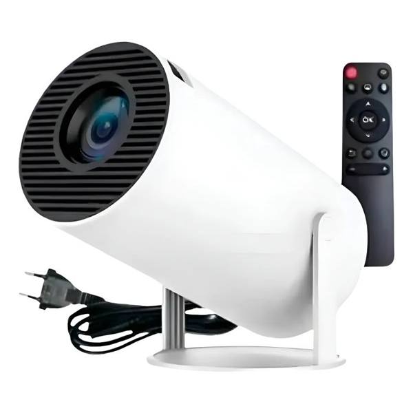 Projetor Hy300 4K HD Android 11 Wi-Fi Bluetooth Portátil 150 — foto do produto em fundo branco