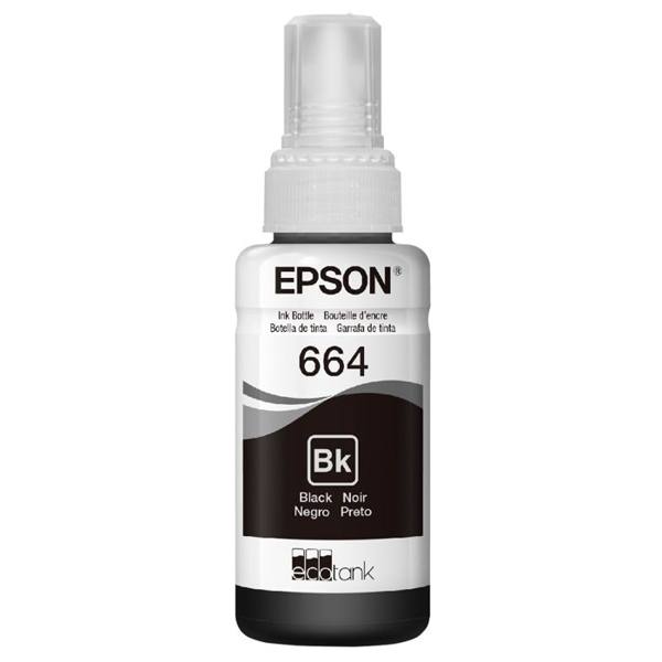 Refil para Tanque de Tinta Epson Preto NºT664 até 4.000 Páginas T664120-AL — foto do produto em fundo branco