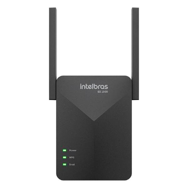 Roteador Intelbras Extensor Mesh EX 1500 2 Antenas 1 Porta — foto do produto em fundo branco
