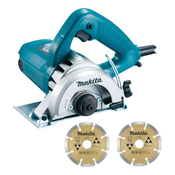 Serra Makita 4100nh3zx Mármore com 2 Discos Diámetro 110mm 1300W — foto do produto em fundo branco