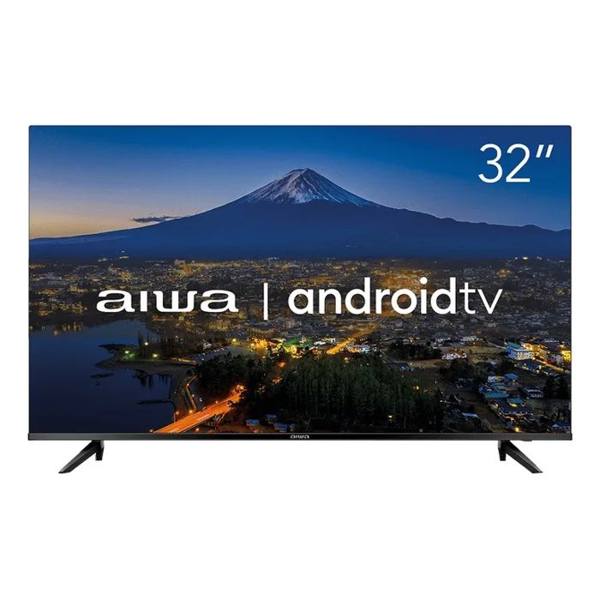 Smart TV AIWA 32” Android HD Borda Ultrafina HDR10 Dolby Áudio AWS-TV-32 — foto do produto em fundo branco