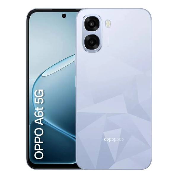 Smartphone Oppo A6t 5g 256gb, 24gb Ram (8gb + 16gb Virtual Ram — foto do produto em fundo branco