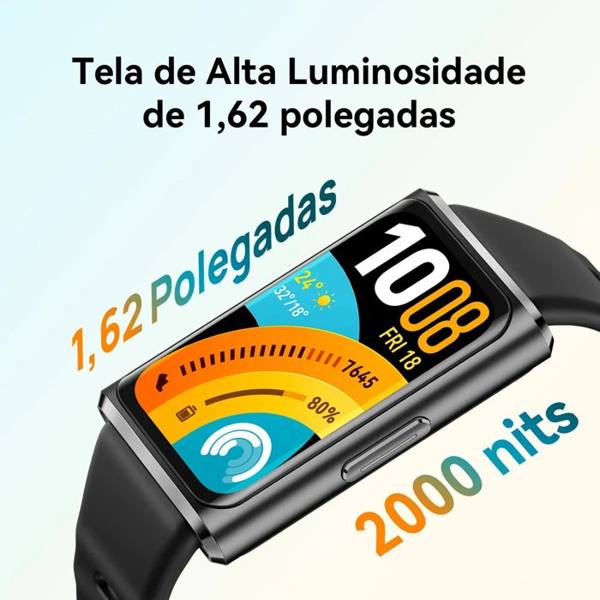 Smartwatch HUAWEI Band 11 Pro Posicionamento GNSS Autônomo Tela — foto do produto em fundo branco