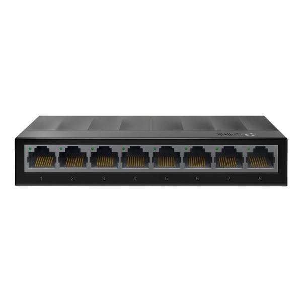 Switch TP-Link LS1008G 8 Portas Gigabit 1000Mbps — foto do produto em fundo branco