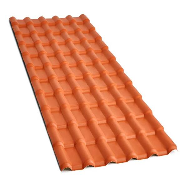 Telha Pvc Plan Precon 2.42x0.88m Terracota — foto do produto em fundo branco